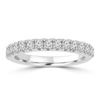 0.80 ct Ladies Round Cut Diamond Wedding Band Ring 